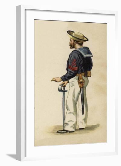 Naval Instructor to the Future King George V When He Was a Cadet on Board HMS Britannia-Henry Payne-Framed Giclee Print