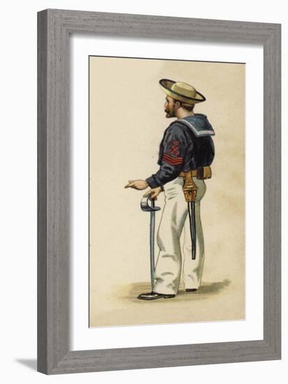 Naval Instructor to the Future King George V When He Was a Cadet on Board HMS Britannia-Henry Payne-Framed Giclee Print