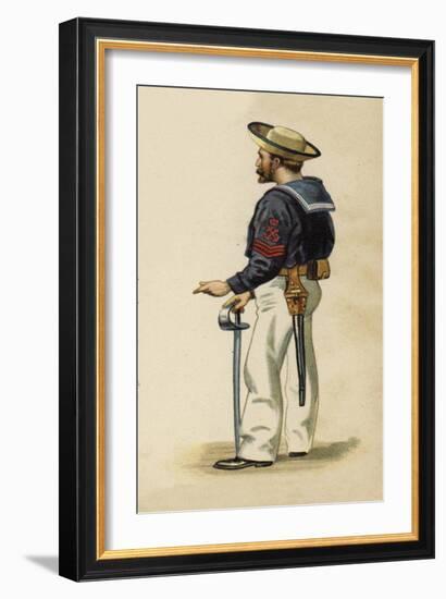 Naval Instructor to the Future King George V When He Was a Cadet on Board HMS Britannia-Henry Payne-Framed Giclee Print