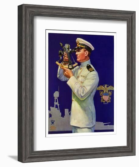 "Naval Officer,"February 24, 1934-Edgar Franklin Wittmack-Framed Giclee Print