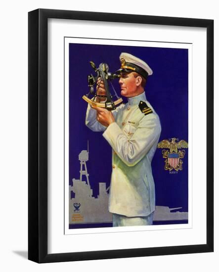 "Naval Officer,"February 24, 1934-Edgar Franklin Wittmack-Framed Giclee Print