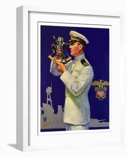 "Naval Officer,"February 24, 1934-Edgar Franklin Wittmack-Framed Giclee Print