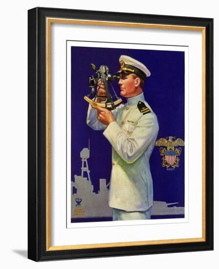 "Naval Officer,"February 24, 1934-Edgar Franklin Wittmack-Framed Giclee Print