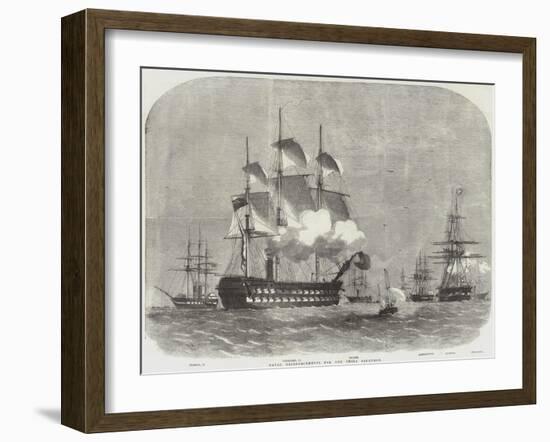 Naval Reinforcements for the China Squadron-Edwin Weedon-Framed Giclee Print