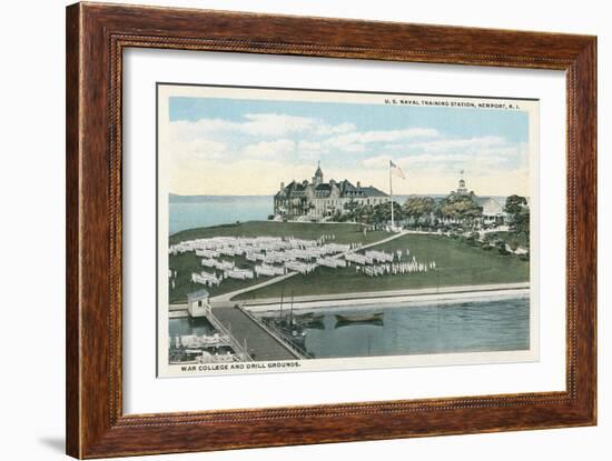 Naval Training Station, Newport, Rhode Island-null-Framed Art Print