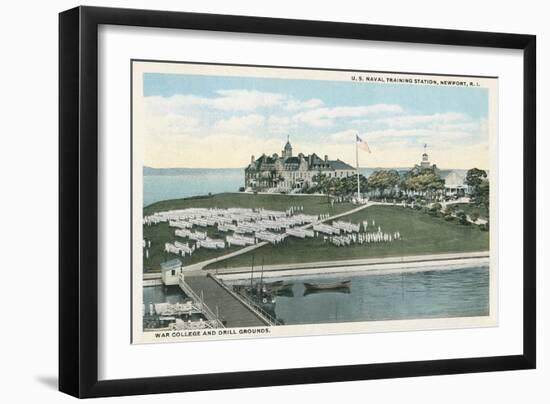 Naval Training Station, Newport, Rhode Island-null-Framed Art Print