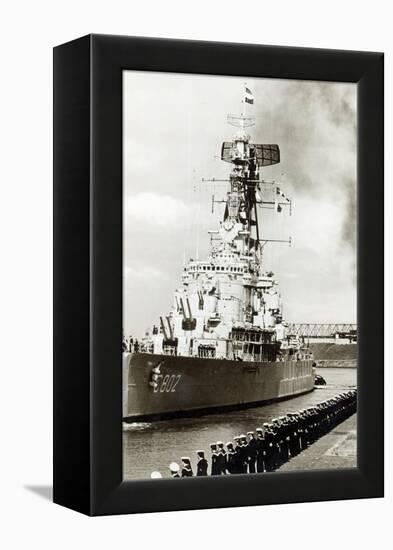 Naval Visit at Emden, Germany-German photographer-Framed Premier Image Canvas