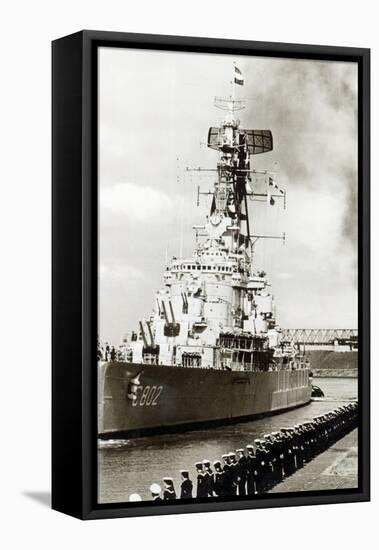 Naval Visit at Emden, Germany-German photographer-Framed Premier Image Canvas