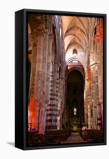 Nave and Columns, Haute Loire-Guy Thouvenin-Framed Premier Image Canvas