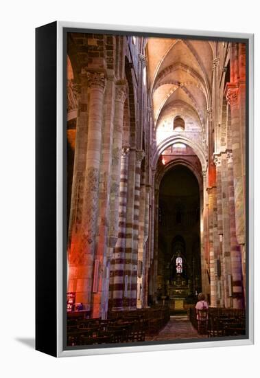 Nave and Columns, Haute Loire-Guy Thouvenin-Framed Premier Image Canvas