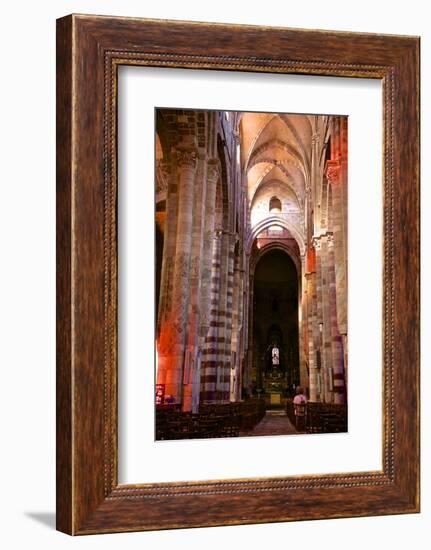 Nave and Columns, Haute Loire-Guy Thouvenin-Framed Photographic Print