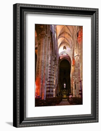 Nave and Columns, Haute Loire-Guy Thouvenin-Framed Photographic Print