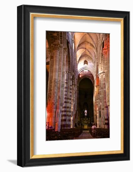 Nave and Columns, Haute Loire-Guy Thouvenin-Framed Photographic Print