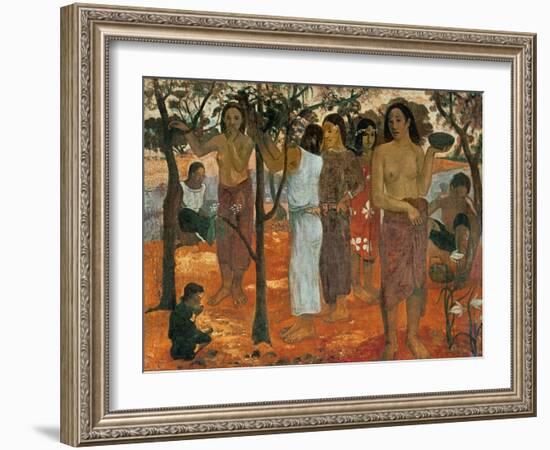 Nave Nave Mahana (Delicious Day), 1896-Paul Gauguin-Framed Giclee Print