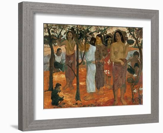 Nave Nave Mahana (Delicious Day), 1896-Paul Gauguin-Framed Giclee Print