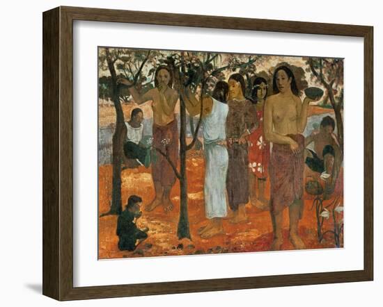 Nave Nave Mahana (Delicious Day), 1896-Paul Gauguin-Framed Giclee Print