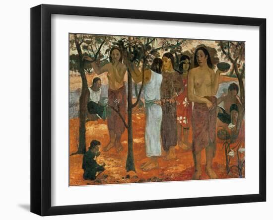 Nave Nave Mahana (Delicious Day), 1896-Paul Gauguin-Framed Giclee Print