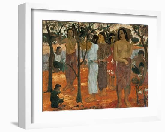 Nave Nave Mahana (Delicious Day), 1896-Paul Gauguin-Framed Giclee Print