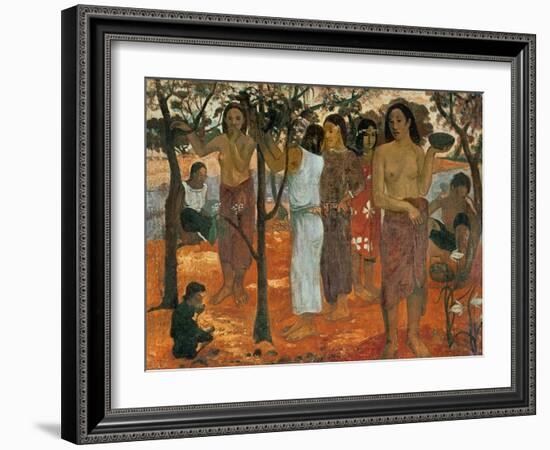 Nave Nave Mahana (Delicious Day), 1896-Paul Gauguin-Framed Giclee Print