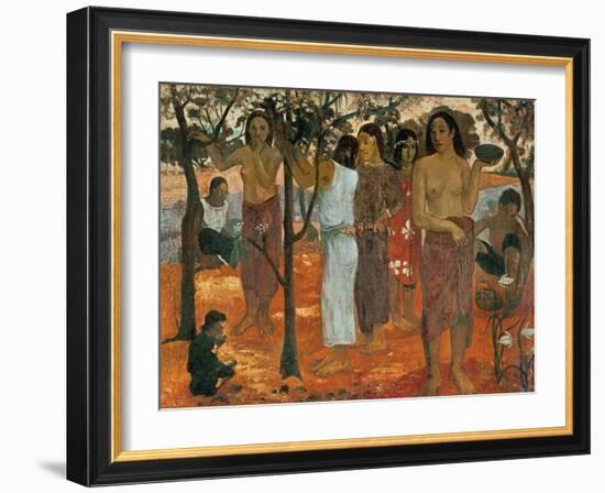 Nave Nave Mahana (Delicious Day), 1896-Paul Gauguin-Framed Giclee Print