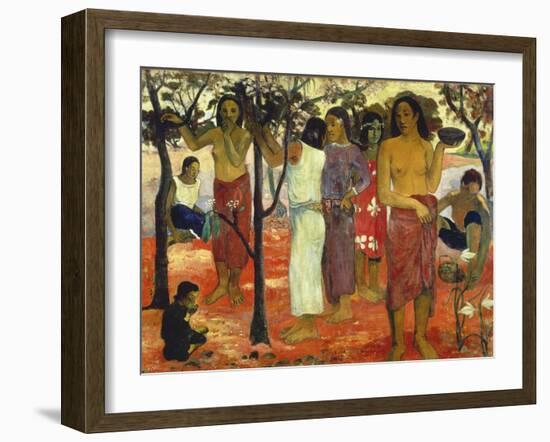 Nave Nave Mahana (Delightful Days), 1896-Paul Gauguin-Framed Giclee Print