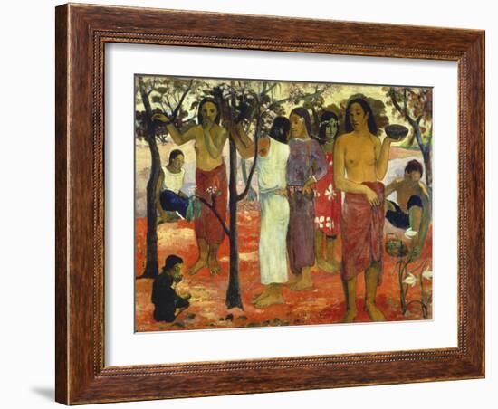 Nave Nave Mahana (Delightful Days), 1896-Paul Gauguin-Framed Giclee Print