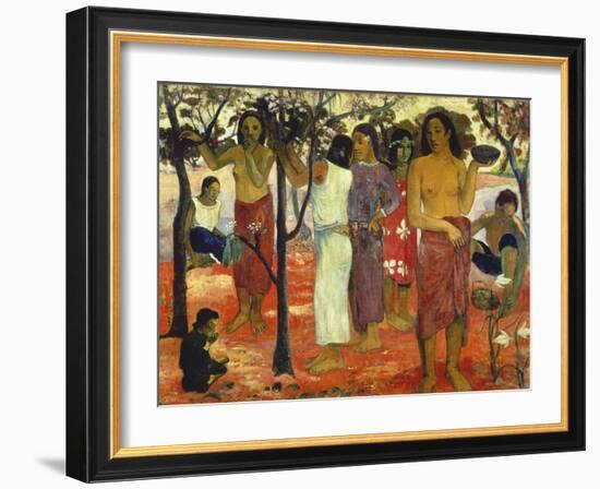 Nave Nave Mahana (Delightful Days), 1896-Paul Gauguin-Framed Giclee Print