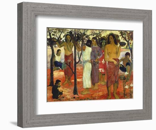 Nave Nave Mahana (Delightful Days), 1896-Paul Gauguin-Framed Giclee Print