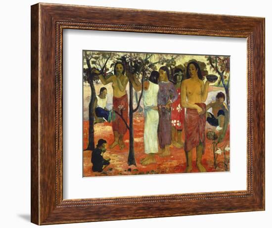 Nave Nave Mahana (Delightful Days), 1896-Paul Gauguin-Framed Giclee Print