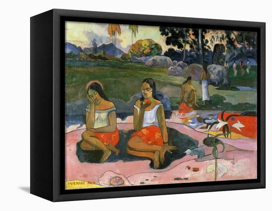 Nave Nave Moe (The Sacred Spring: Sweet Dreams, 1894-Paul Gauguin-Framed Premier Image Canvas