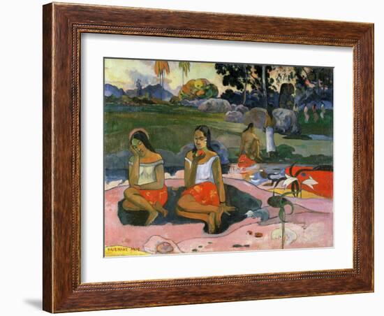 Nave Nave Moe (The Sacred Spring: Sweet Dreams, 1894-Paul Gauguin-Framed Giclee Print