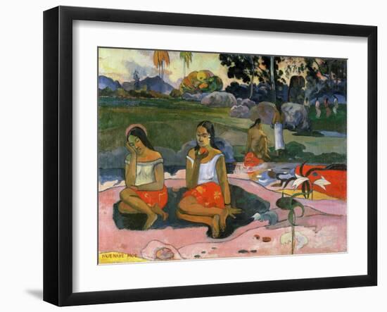 Nave Nave Moe (The Sacred Spring: Sweet Dreams, 1894-Paul Gauguin-Framed Giclee Print