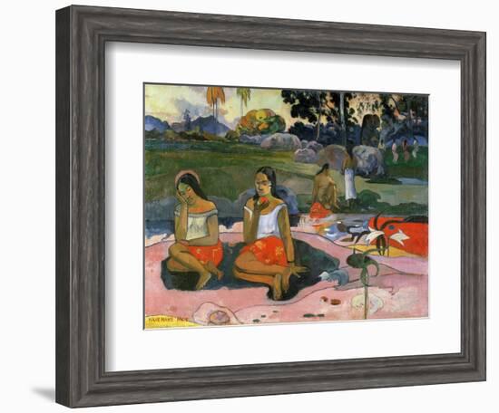 Nave Nave Moe (The Sacred Spring: Sweet Dreams, 1894-Paul Gauguin-Framed Giclee Print