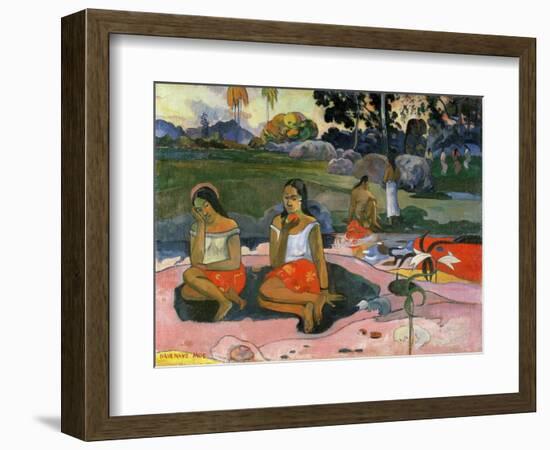 Nave Nave Moe (The Sacred Spring: Sweet Dreams, 1894-Paul Gauguin-Framed Giclee Print