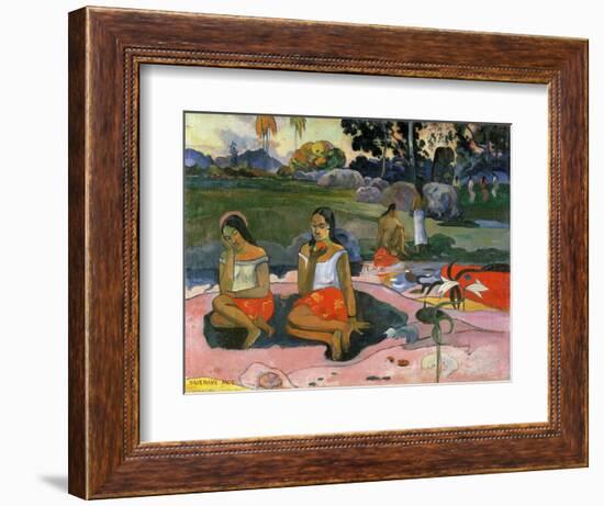 Nave Nave Moe (The Sacred Spring: Sweet Dreams, 1894-Paul Gauguin-Framed Giclee Print