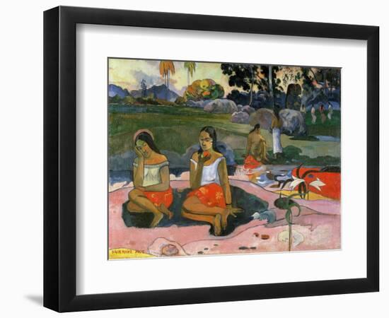 Nave Nave Moe (The Sacred Spring: Sweet Dreams, 1894-Paul Gauguin-Framed Giclee Print