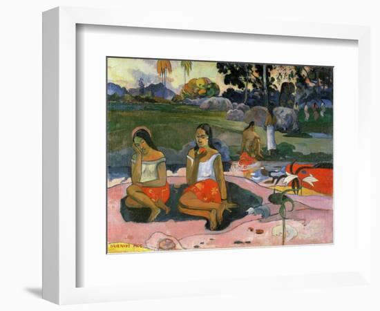 Nave Nave Moe (The Sacred Spring: Sweet Dreams, 1894-Paul Gauguin-Framed Giclee Print