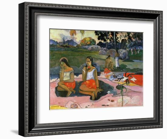 Nave Nave Moe (The Sacred Spring: Sweet Dreams, 1894-Paul Gauguin-Framed Giclee Print