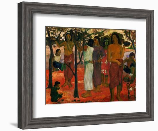 Nave Nave Nahana (Delicious Day), 1896-Paul Gauguin-Framed Giclee Print