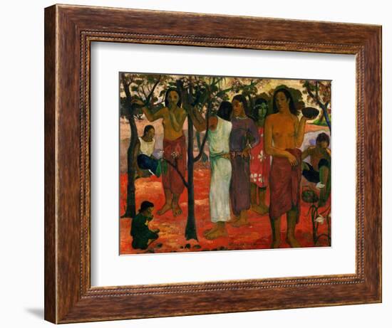 Nave Nave Nahana (Delicious Day), 1896-Paul Gauguin-Framed Giclee Print