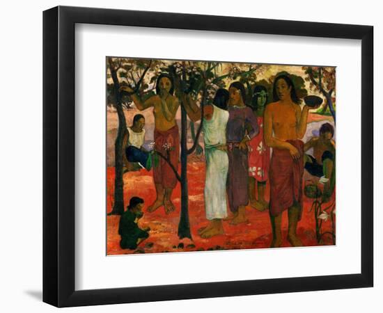 Nave Nave Nahana (Delicious Day), 1896-Paul Gauguin-Framed Giclee Print