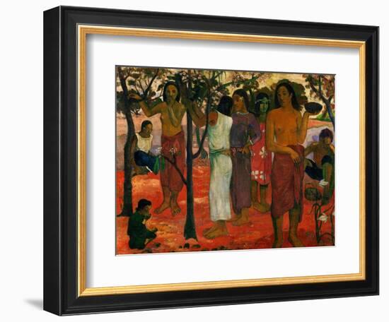 Nave Nave Nahana (Delicious Day), 1896-Paul Gauguin-Framed Giclee Print