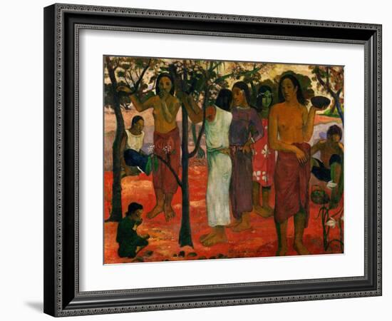 Nave Nave Nahana (Delicious Day), 1896-Paul Gauguin-Framed Giclee Print