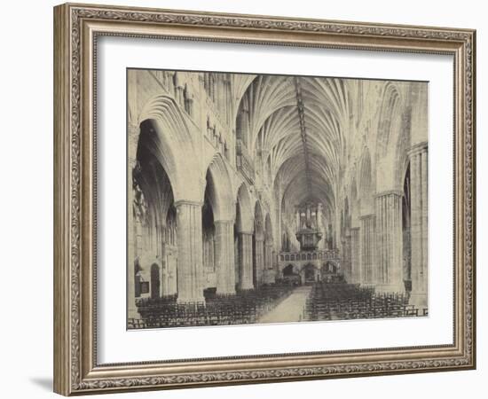 Nave of Exter Cathedral, Devon-null-Framed Photographic Print