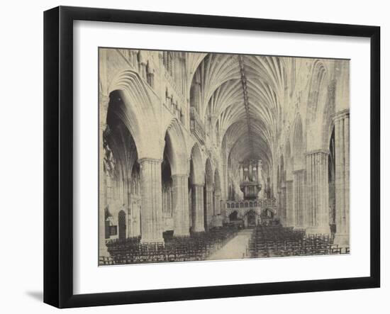 Nave of Exter Cathedral, Devon-null-Framed Photographic Print