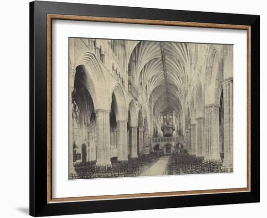 Nave of Exter Cathedral, Devon-null-Framed Photographic Print