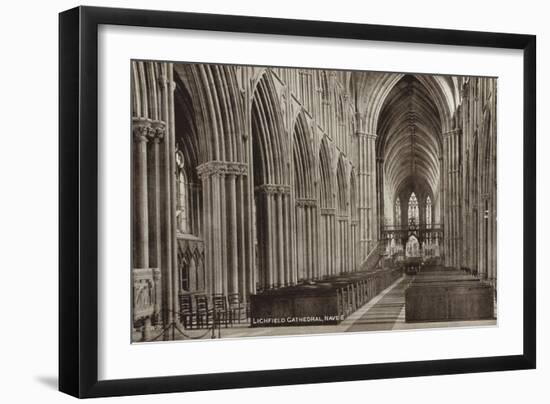 Nave of Lichfield Cathedral, Staffordshire-null-Framed Photographic Print