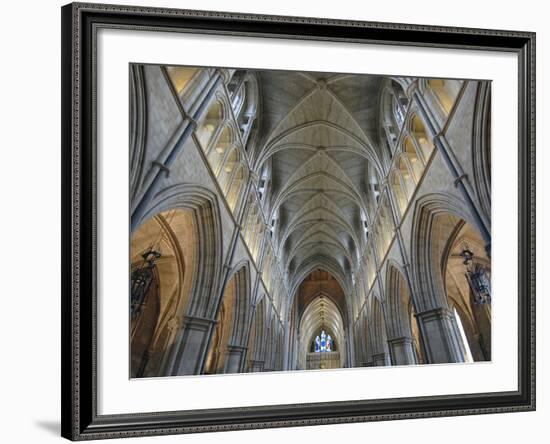 Nave of Southwark Cathedral in London-Bo Zaunders-Framed Photographic Print