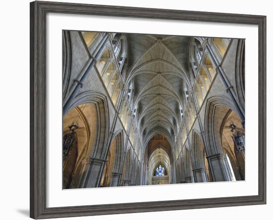 Nave of Southwark Cathedral in London-Bo Zaunders-Framed Photographic Print