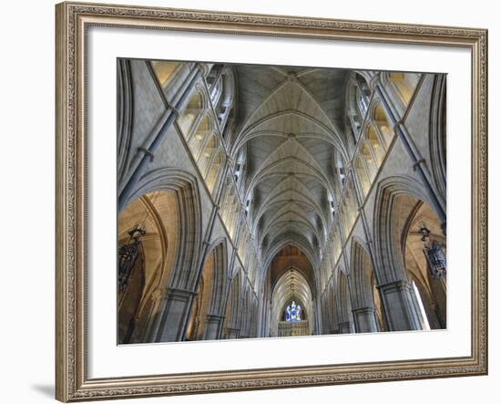 Nave of Southwark Cathedral in London-Bo Zaunders-Framed Photographic Print